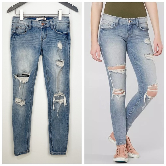 Daytrip Denim - Daytrip Refined Gemini Ankle Skinny Stretch Jean Size 25 low rise Y2K 90s